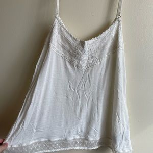 American Eagle White Lace Tank Top Size Small